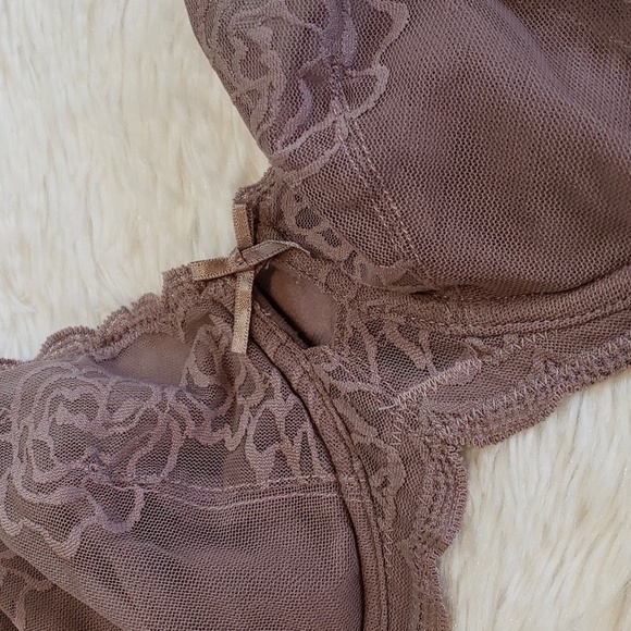Hsia lace bra, women's size 34D purple sheer - Picture 1 of 6